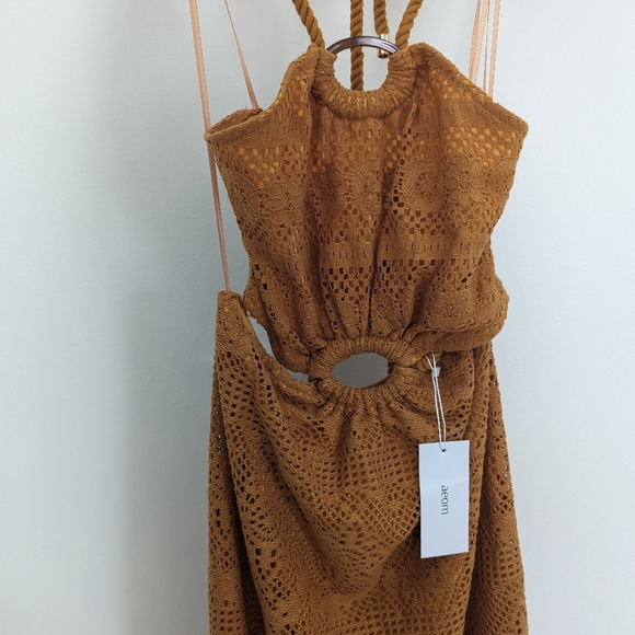 Vici Lachlan Halter Cutout Crochet Maxi Dress - Picture 4 of 5